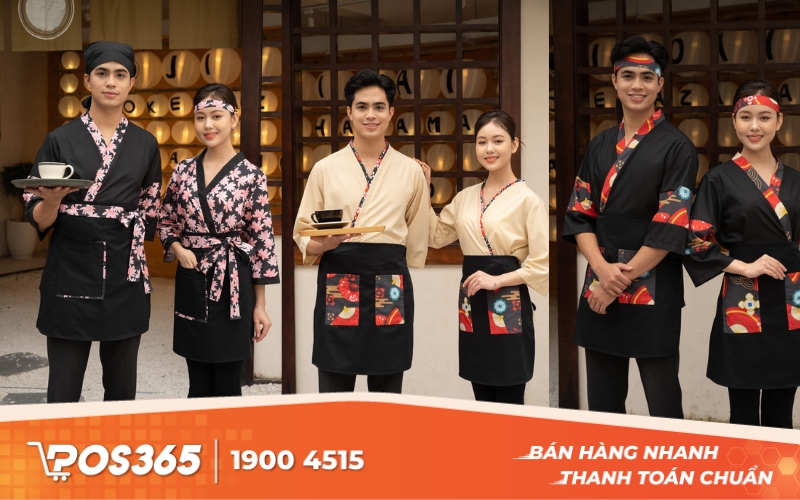 Mẫu thiết kế đồng phục nhà hàng Nhật 1