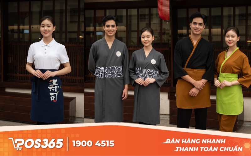 Mẫu thiết kế đồng phục nhà hàng Nhật 4