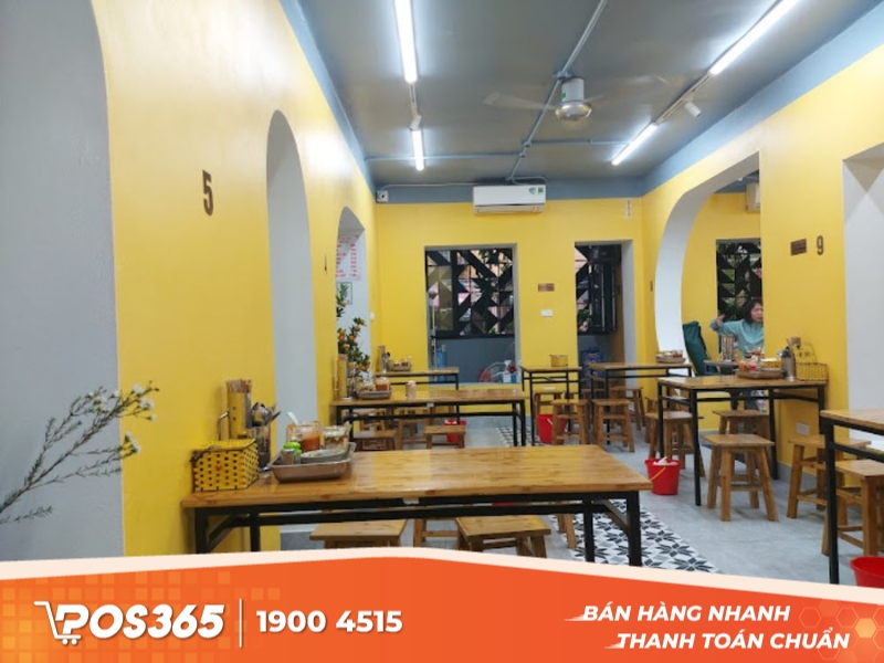 Thiết kế không gian quán ấn tượng