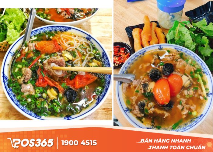 Bún ốc sườn non cô Sáu