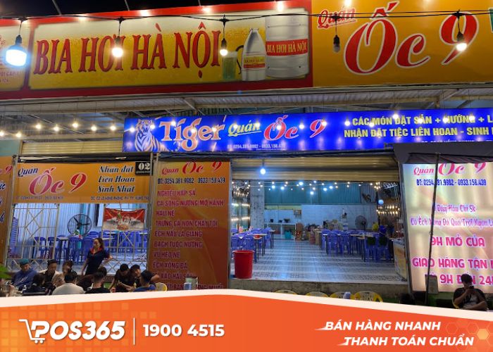 Quán ốc 9 là địa chỉ quen thuộc của nhiều gia đình