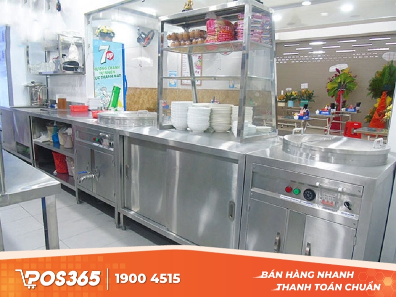 Mẫu thiết kế bếp quán phở bình dân