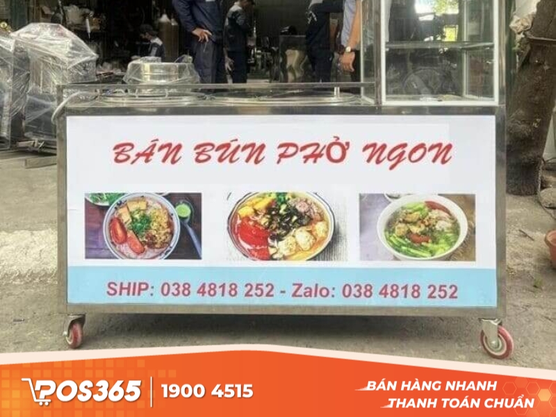 Quầy bán phở 1m