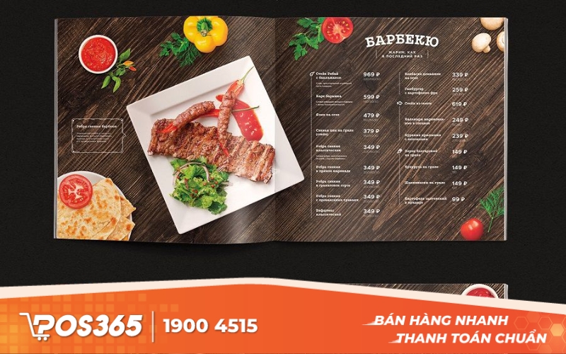 Mẫu thiết kế menu nhà hàng 2