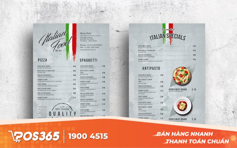 Mẫu thiết kế menu nhà hàng 8