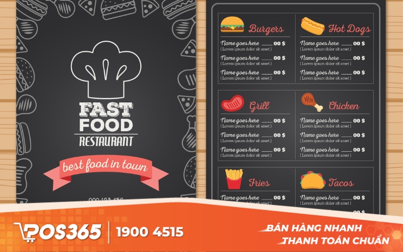 Mẫu thiết kế menu nhà hàng 9