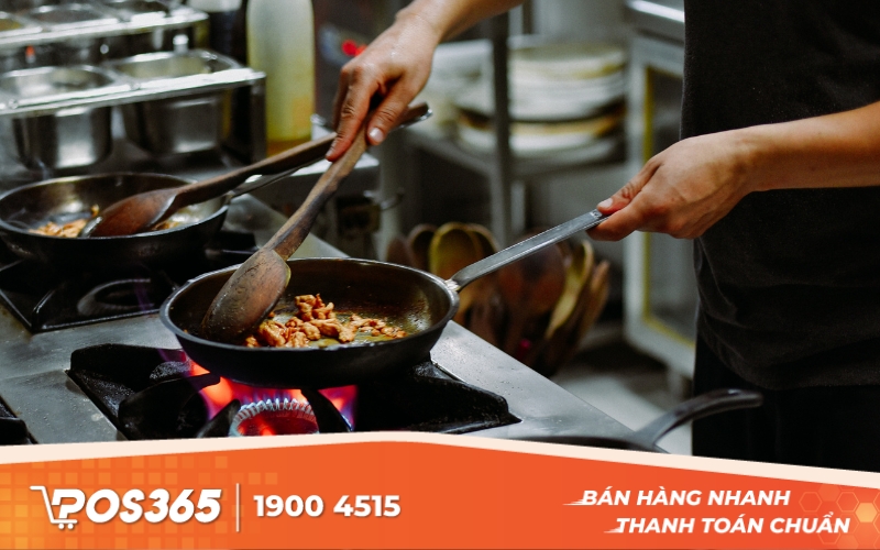 Khu vực nhà bếp cần không gian rộng rãi