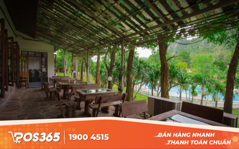 Mẫu thiết kế nhà hàng bình dân sân vườn