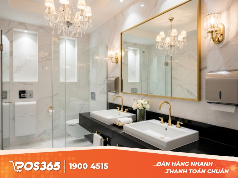 Nhà vệ sinh cao cấp như khách sạn 5 sao