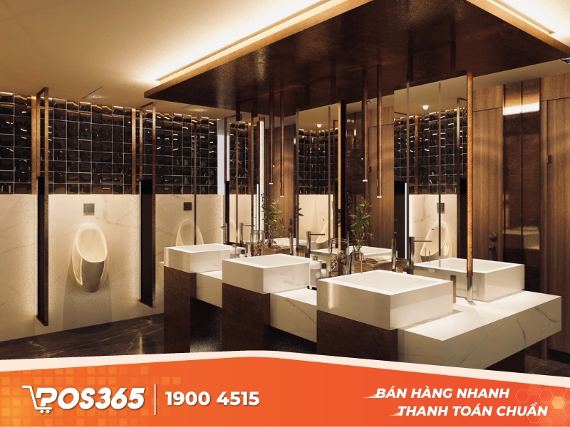 Xác định bố cục và diện tích của wc nhà hàng phù hợp