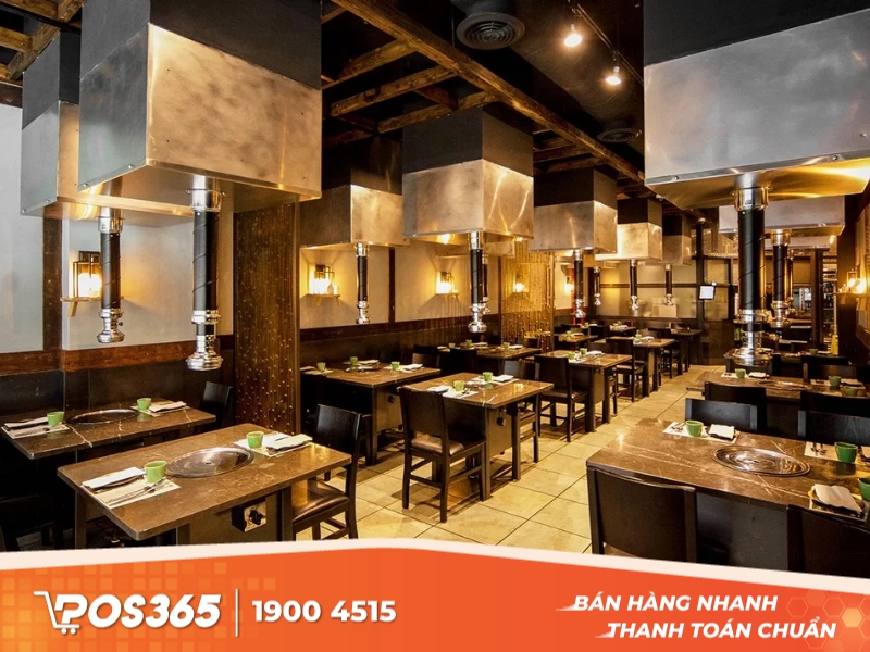 Thiết kế quán ăn Hàn Quốc theo phong cách BBQ