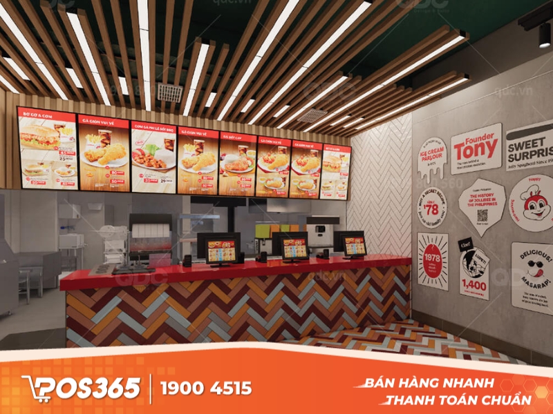  Thiết kế cửa hàng thức ăn nhanh Jollibee