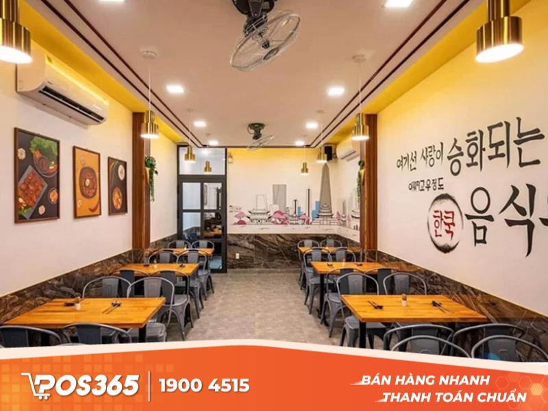 Thiết kế quán ăn nhanh phong cách Hàn Quốc