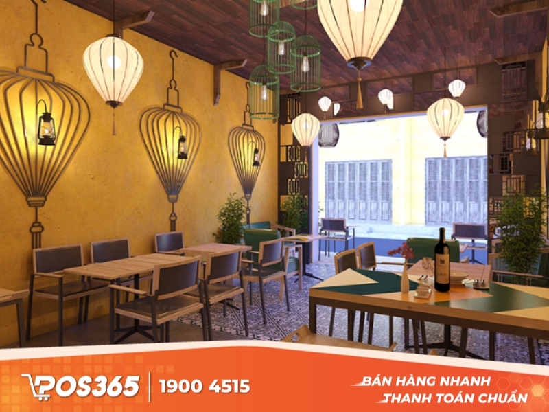 Thiết kế quán phở sang trọng, hiện đại