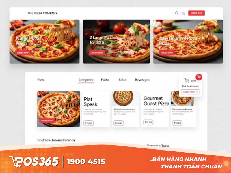 Theme The Pizza Company – Tăng trải nghiệm với hình ảnh trực diện