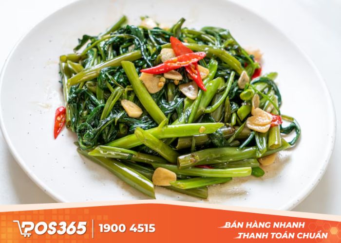 Cần thiết kế món rau luộc, rau xào