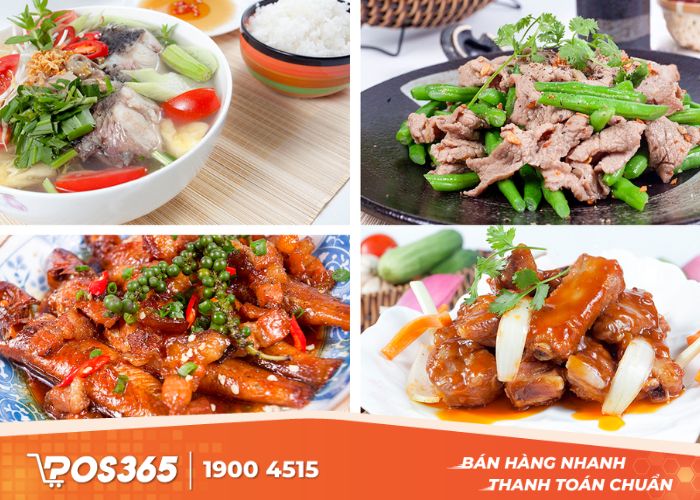 Thực đơn cho quán cơm bình dân thứ hai