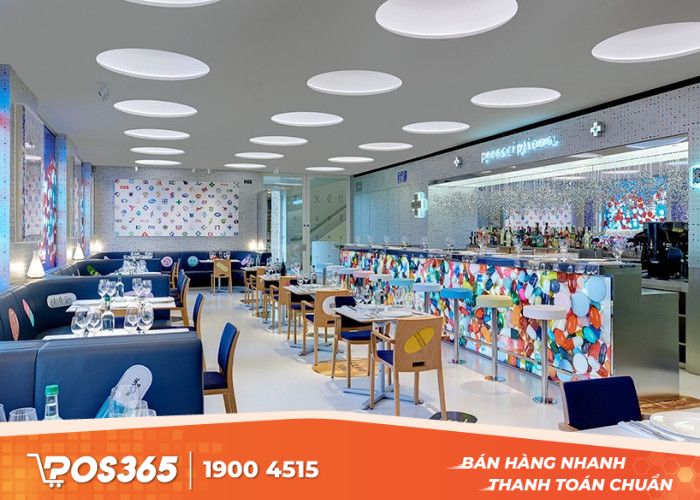 Sử dụng màu sơn trang trí cho nhà hàng