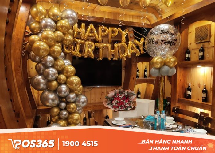 Trang trí sinh nhật nhà hàng
