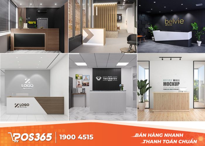 Đa dạng chất liệu làm quầy thu ngân