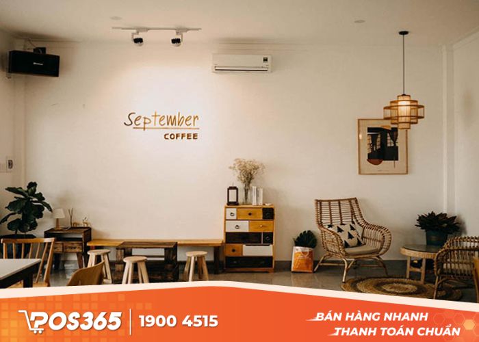 Background làm nên điểm nhấn cho quán cafe