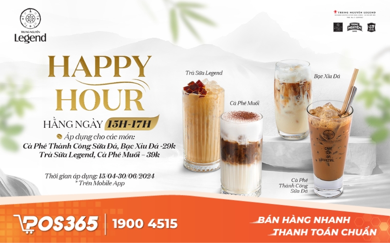 Các chương trình khuyến mãi cho quán cafe - Happy Hour (Giờ Vàng)