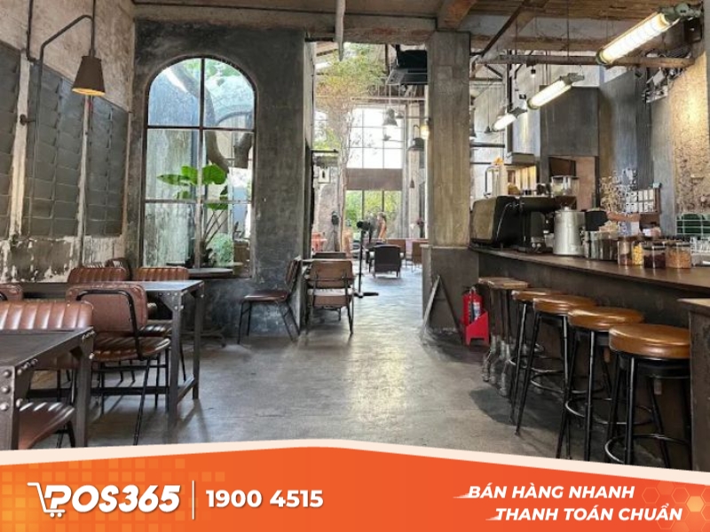 Tân Cafe - quán cafe ăn sáng ở Huế phong cách Industrial