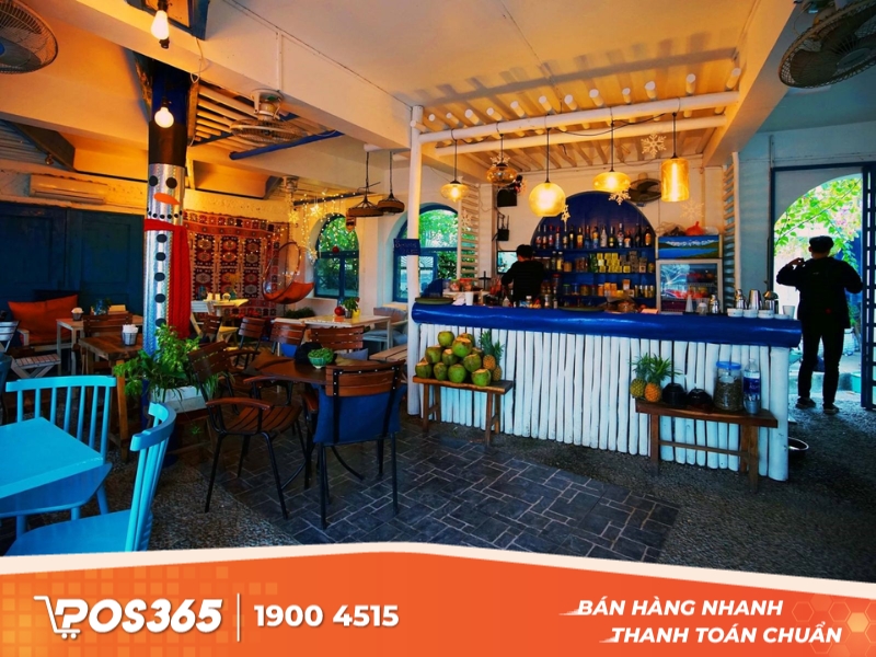 Santorini Vibes Café - quán cafe làm việc khu Tây Hồ