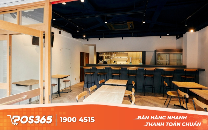 Mẫu gạch lát nền giả gỗ quán cafe