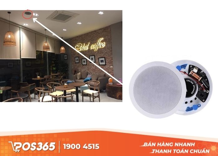 Loa âm trần xịn nhất cho quán cafe