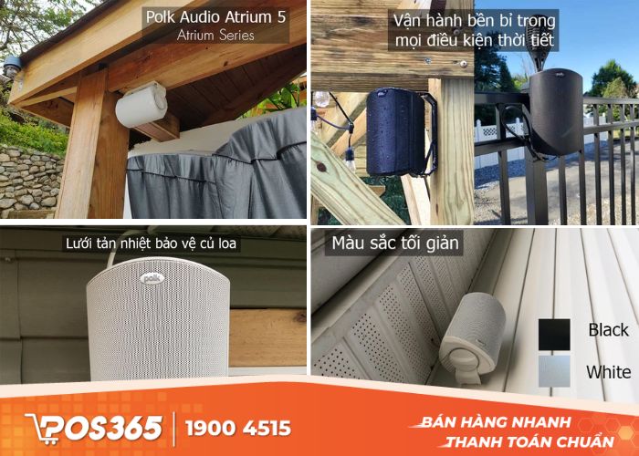 Loa treo tường ngoài trời thích hợp cho quán cafe sân vườn
