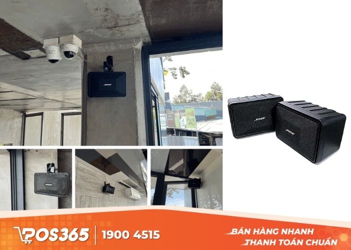 Dòng loa Bose 101 này được nhiều chuỗi cà phê lựa chọn sử dụng