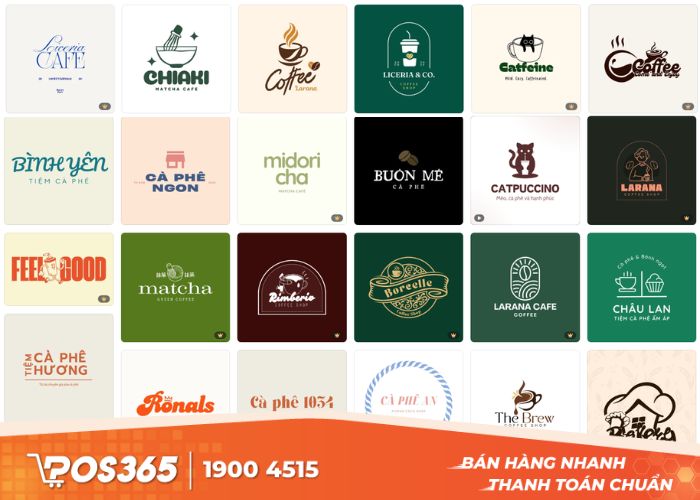 Thiết kế logo quán cafe đơn giản