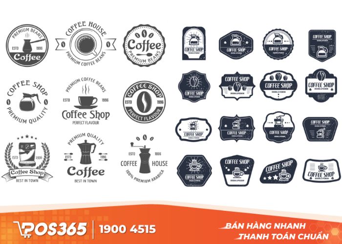 Thiết kế logo quán cà phê hiện đại