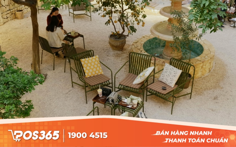 Thiết kế quán cafe sân vườn diện tích nhỏ