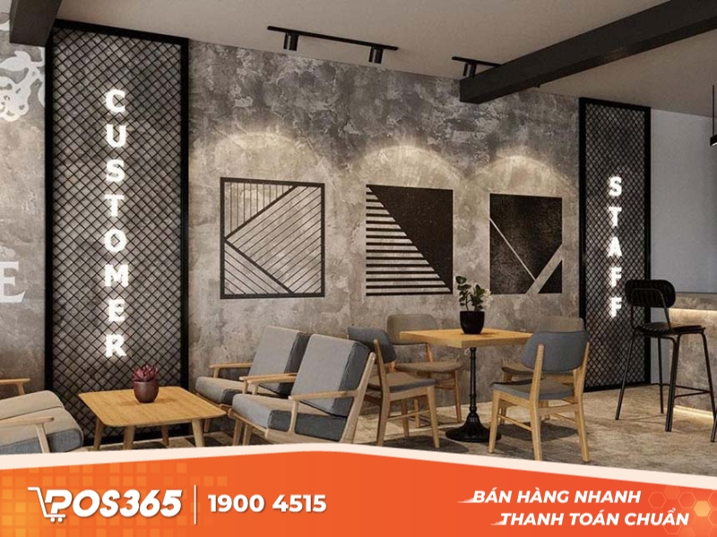 Mô hình quán cafe công nghiệp