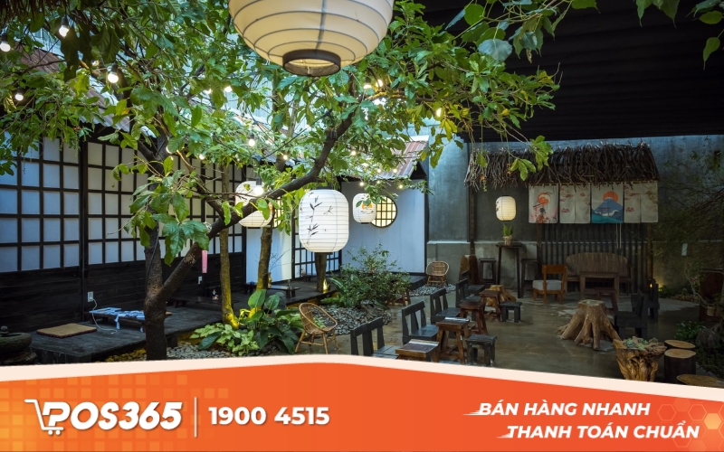 Mô hình quán cafe sân vườn Vintage