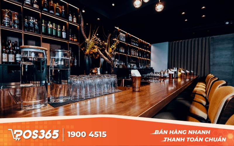 Thiết kế quầy bar phong cách tối giản