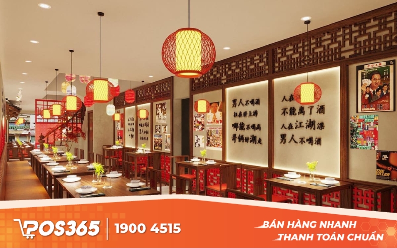Mẫu thiết kế nhà hàng phong cách Trung Hoa đẹp