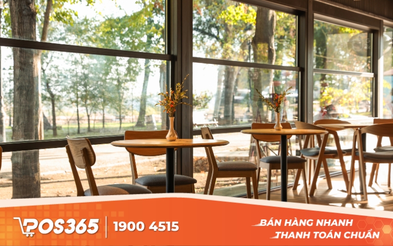 Quán cafe diện tích nhỏ