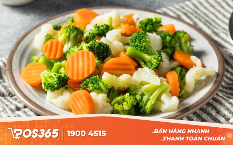 Rau củ luộc