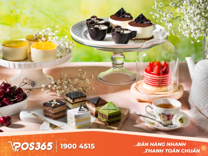 Phân phối bánh cho các tiệm trà và cafe