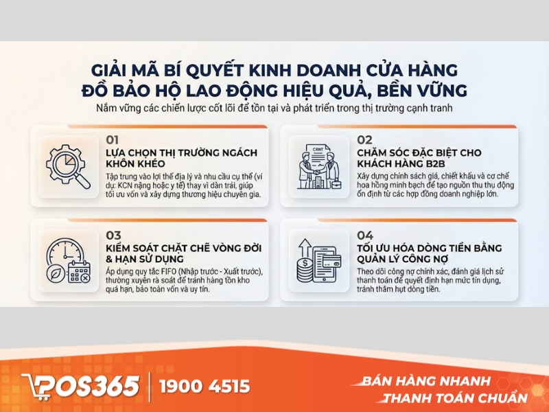 Giải mã bí quyết kinh doanh cửa hàng đồ bảo hộ lao động hiệu quả, bền vững