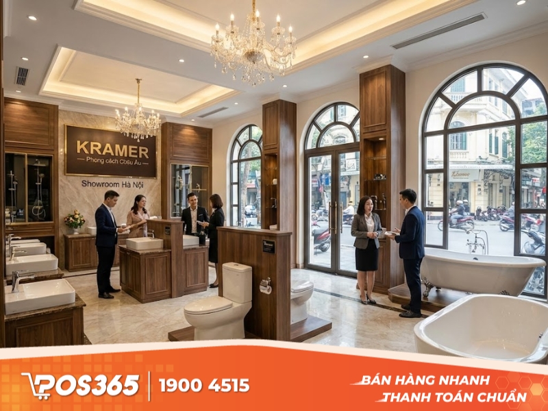 Showroom thiết bị vệ sinh Kramer - Phong cách Châu Âu tại Hà Nội