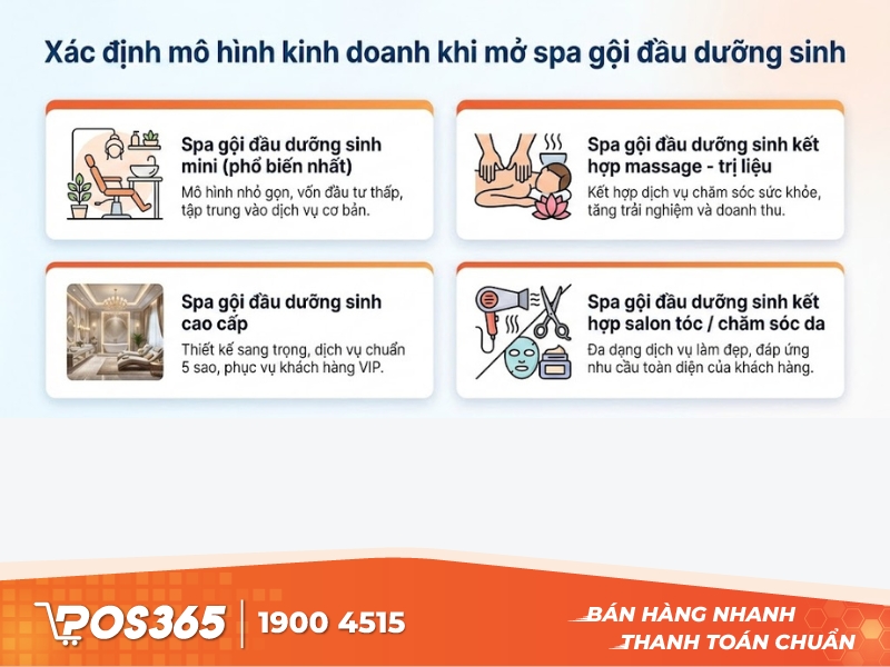 Xác định mô hình kinh doanh khi mở spa gội đầu dưỡng sinh