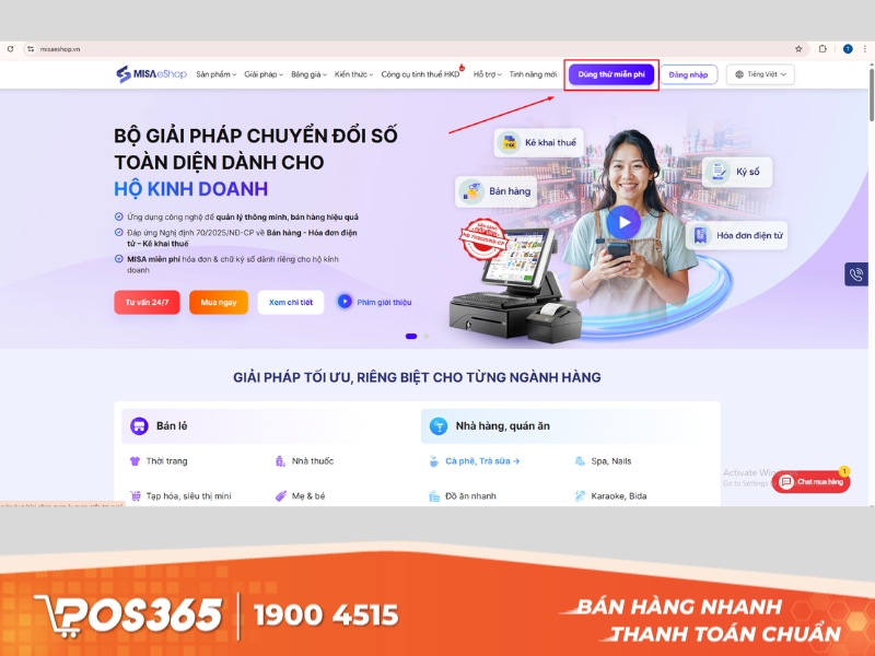 Truy cập hệ thống truy cập
