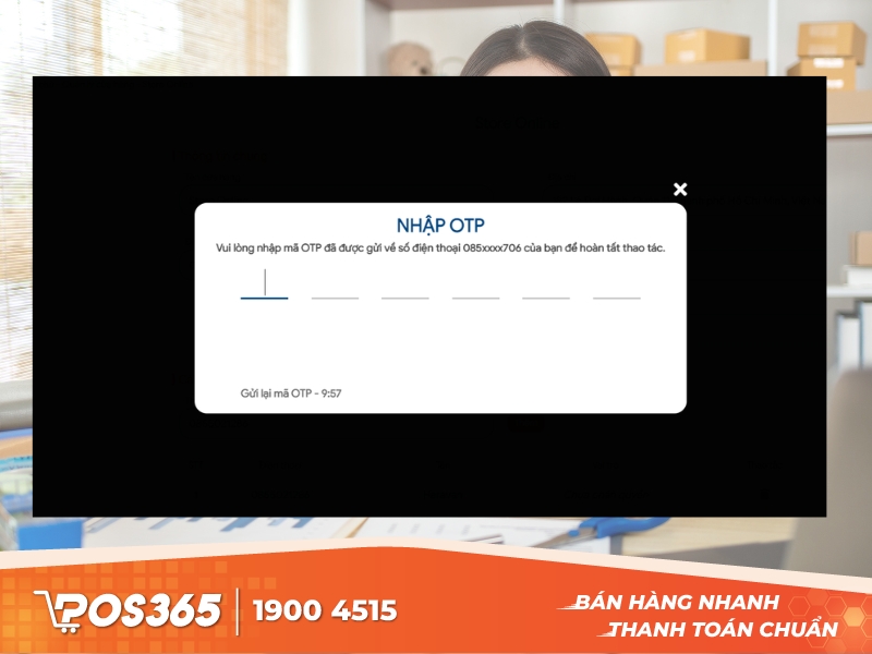  xác nhận mã OTP gửi về