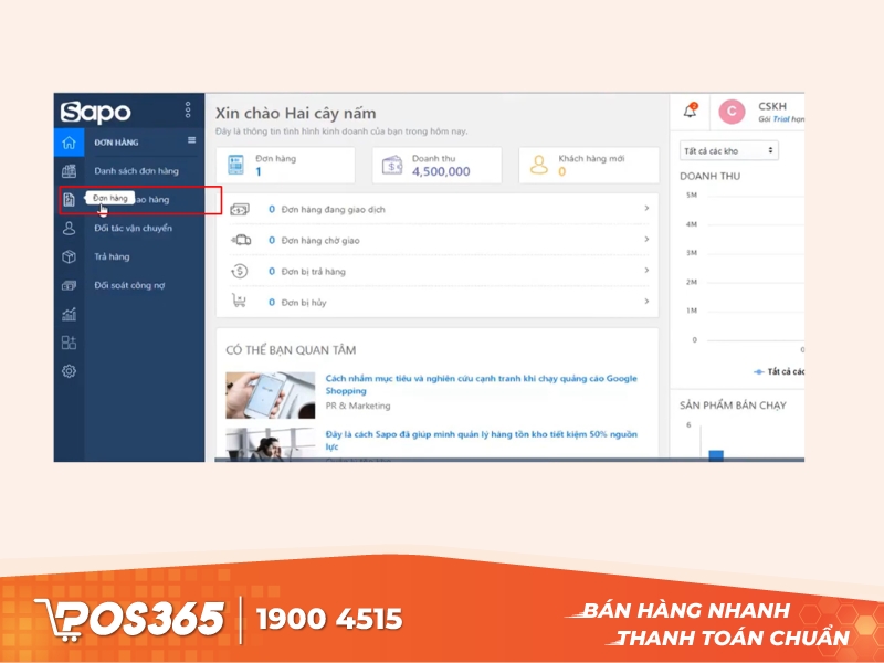 Tạo đơn hàng online