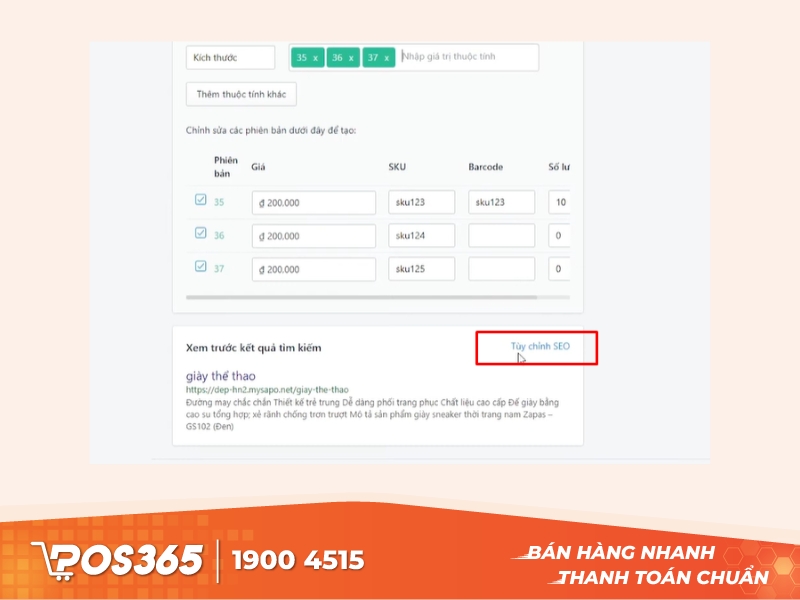 Xem trước tiêu đề, mô tả và giao diện