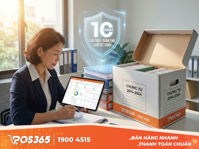 Quy định của luật Kế toán về thời gian lưu trữ chứng từ